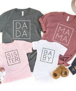 matching family shirts for mom dad and baby unisex t shirts for family reunion dad to be mom to be mothers day gifts pox3v