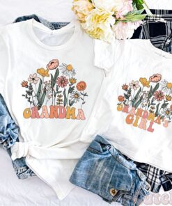 matching grandma and granddaughter wildflower shirt grammy and me t shirt for family bonding and gifts cirqu