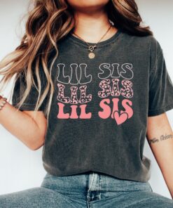 matching little sister and big sis shirts cute sibling tees for baby announcement perfect for sisters yrluo