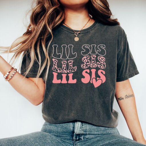matching little sister and big sis shirts cute sibling tees for baby announcement perfect for sisters yrluo