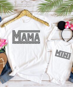 matching mama and mini checkered shirts for mom and daughter mother daughter shirts for mothers day outfits p4a9b