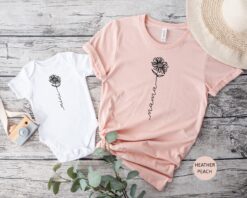 matching mama and mini floral outfit set for mothers day cute mom life shirt and baby bodysuit matching shirts ucqkj