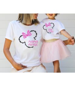 matching mama and mini mouse shirt disney mom and daughter tee cute family t shirt for disney lovers kgtnb