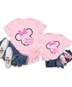 matching mama and mini mouse shirt disney mom and daughter tee cute family t shirt for disney lovers wehwc