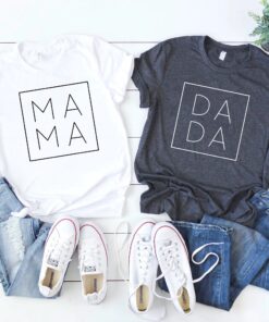 matching mama dada shirts for family outfits mom life and dad life t shirts unique mom gifts and dad gifts for mothers day vqq9n