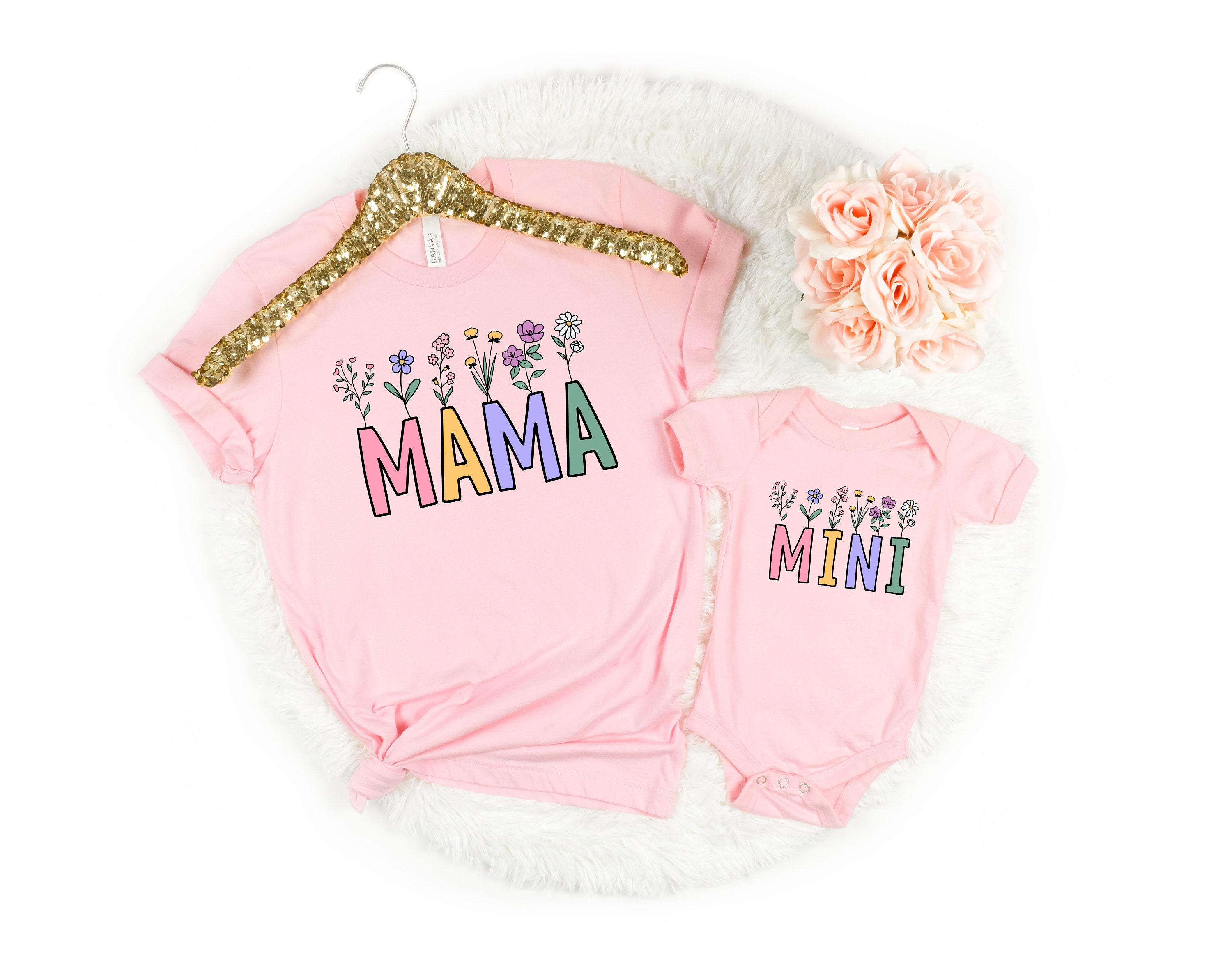 matching mama mini shirt for mother and daughter outfits cute new mom shirt mommy and me t shirt set v0bmj scaled