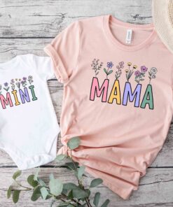 matching mama mini shirt for mother and daughter outfits cute new mom shirt mommy and me t shirt set vxab3