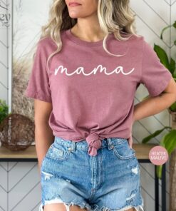 matching mama shirt for mothers day minimalist design cursive mama t shirt unique gift for mom and daughter hhsft