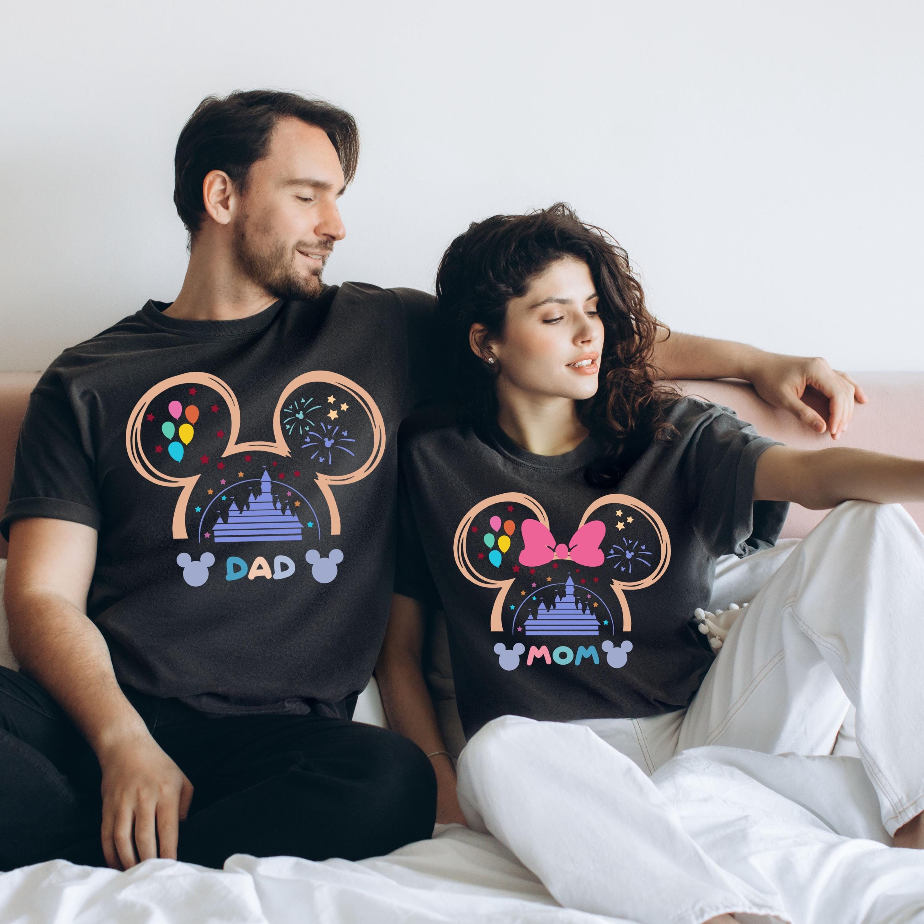 matching mom and dad t shirts mickey and minnie family shirts for mothers day and fathers day gifts bxetm scaled