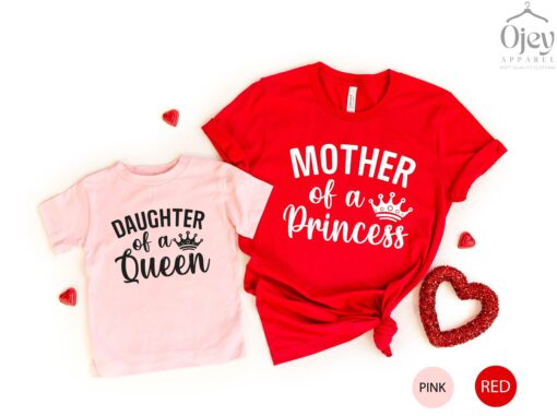 matching mother daughter shirts princess and queen theme best mom shirts for mothers day personalized gifts 24vzu scaled