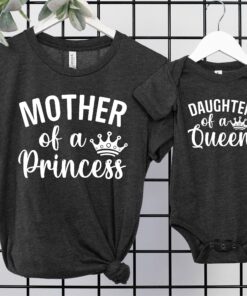 matching mother daughter shirts princess and queen theme best mom shirts for mothers day personalized gifts x718b