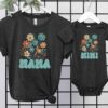 matching retro mama and mini shirts for mom and daughter cute floral t shirt outfits ideal for mothers day celebrations 2lrjp