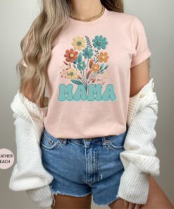 matching retro mama and mini shirts for mom and daughter cute floral t shirt outfits ideal for mothers day celebrations szkys