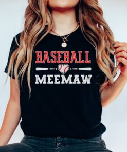 meemaw baseball shirt for ladies fun baseball t shirt unique meemaw gifts best grandma shirt for baseball lovers cemro