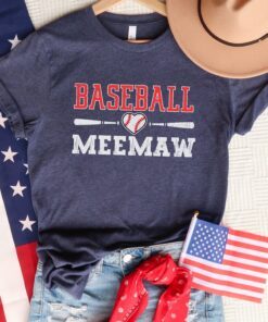 meemaw baseball shirt for ladies fun baseball t shirt unique meemaw gifts best grandma shirt for baseball lovers hznos