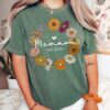 memaw established 2024 shirt with wildflowers cute grandma t shirt for new grandma gifts and christmas presents lqa3f