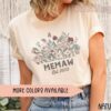 Memaw Shirt with Wildflowers Est 2025 for New Grandmother Pregnancy Announcement Unique Grannie Gift