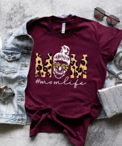 messy bun skull mom shirt for mothers day funny mom life t shirt unique gift for mom to be and best mom ever q8eji