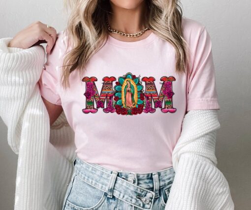 mexican mom shirt virgen de guadalupe tee latin culture mothers day gift latina heritage t shirt for moms