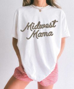 midwest mama t shirt for women trendy mom life tee country style western moms club gift bzftv