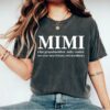 mimi definition t shirt nana gigi shirt grandparent tee pregnancy announcement birthday gift for grandma ubmbg