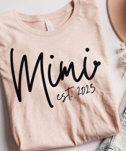 mimi est 2025 shirt cute mimi life shirt best gift for new mimi mothers day shirt unique mimi heart design rll2w