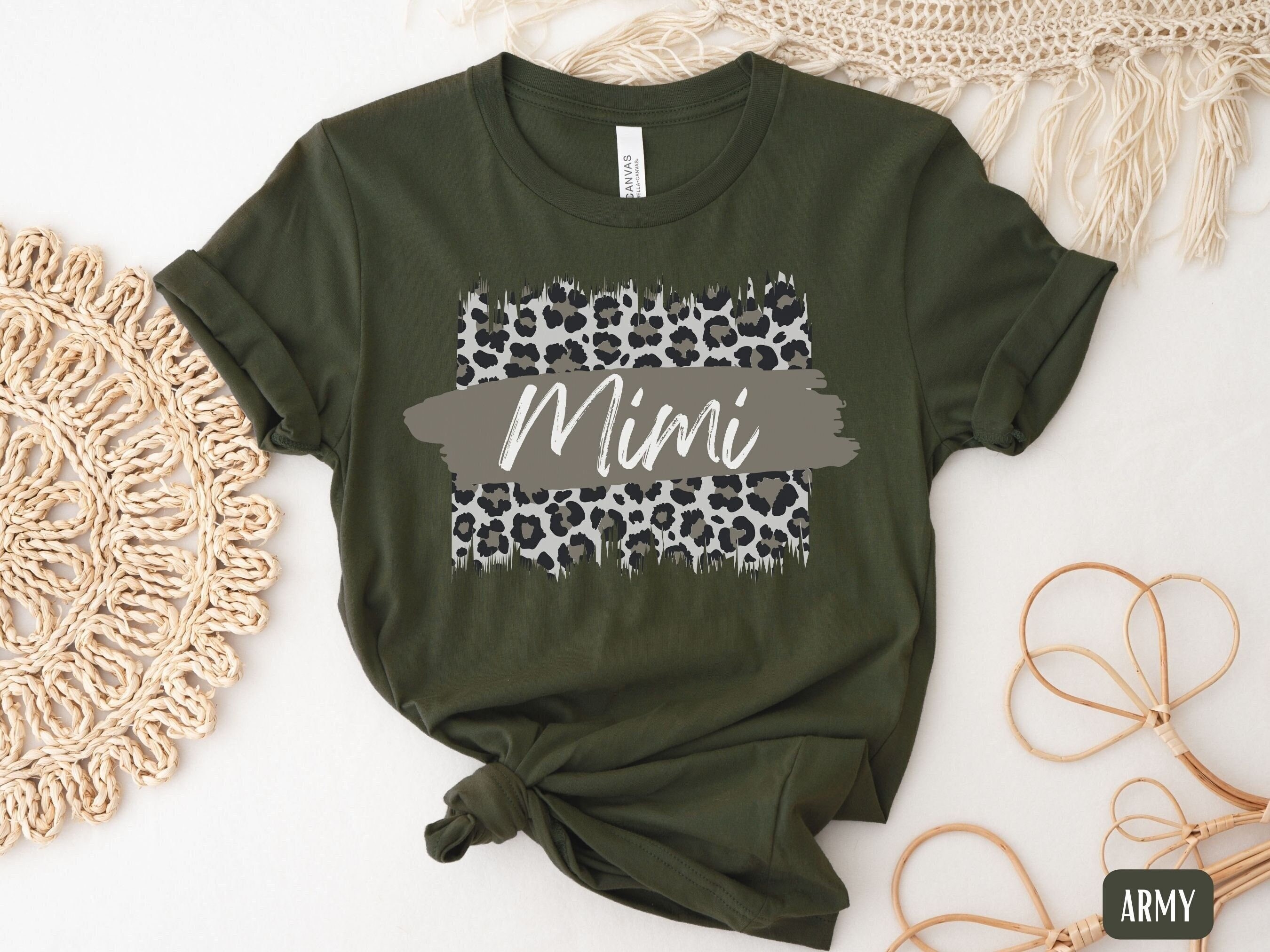 mimi leopard t shirt for grandmother personalized gift birthday tee for nana gigi best mimi shirt alhwm scaled