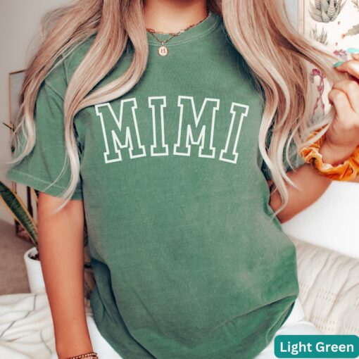 mimi varsity shirt for grandma mothers day gift funny mom life t shirt pregnancy announcement new mimi shirt l5i6m