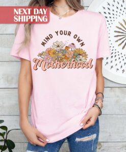 mind your own business motherhood shirt cute rainbow boho mom life tee best mom ever t shirt for mothers day l6aqt