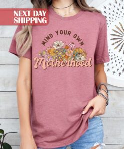 mind your own business motherhood shirt cute rainbow boho mom life tee best mom ever t shirt for mothers day wlnat