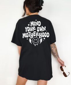 mind your own motherhood funny mom life graphic tee vintage aesthetic t shirt for women retro y2k style itam8