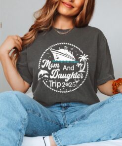 mom and daughter travel shirt for family trips 2025 cute summer tee personalized mothers day gift cyiic