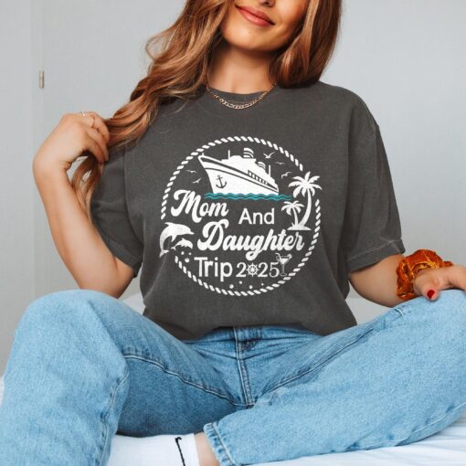 mom and daughter travel shirt for family trips 2025 cute summer tee personalized mothers day gift cyiic
