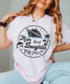 mom and daughter travel shirt for family trips 2025 cute summer tee personalized mothers day gift rnne0