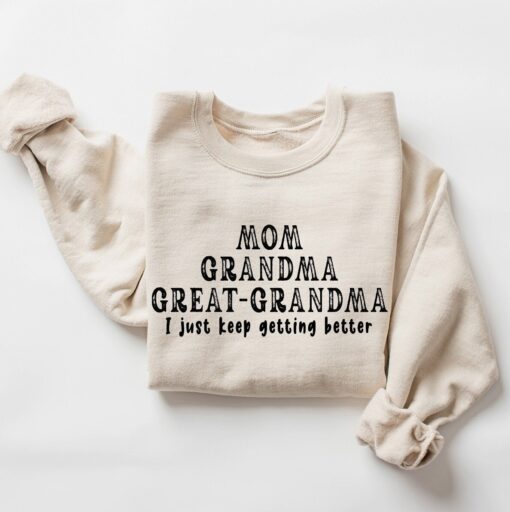 mom grandma great grandma sweatshirt funny pregnancy announcement shirt best mothers day gift for grandmas 54aef