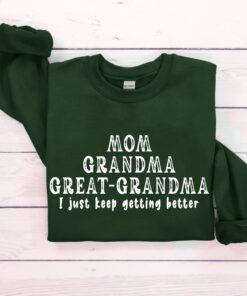 mom grandma great grandma sweatshirt funny pregnancy announcement shirt best mothers day gift for grandmas vyafu