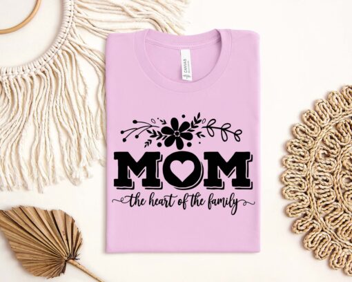 mom heart of the family shirt cute mom life tee best mom ever gift mothers day shirts for moms lt3dy scaled