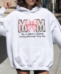 mom hoodie with bible verses and wildflowers gratitude design for everyday blessings cute mom life apparel nxaqr