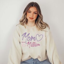 mom in a million sweatshirt cute mothers day sweater best mom shirt pregnancy announcement gift for moms iuzks