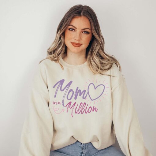 mom in a million sweatshirt cute mothers day sweater best mom shirt pregnancy announcement gift for moms iuzks