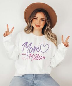 mom in a million sweatshirt cute mothers day sweater best mom shirt pregnancy announcement gift for moms vxz0d