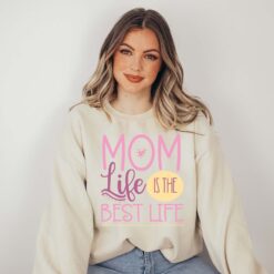 mom life is the best life sweatshirt funny mom shirt for mothers day personalized mom gift hoodie for moms to be d1d5h