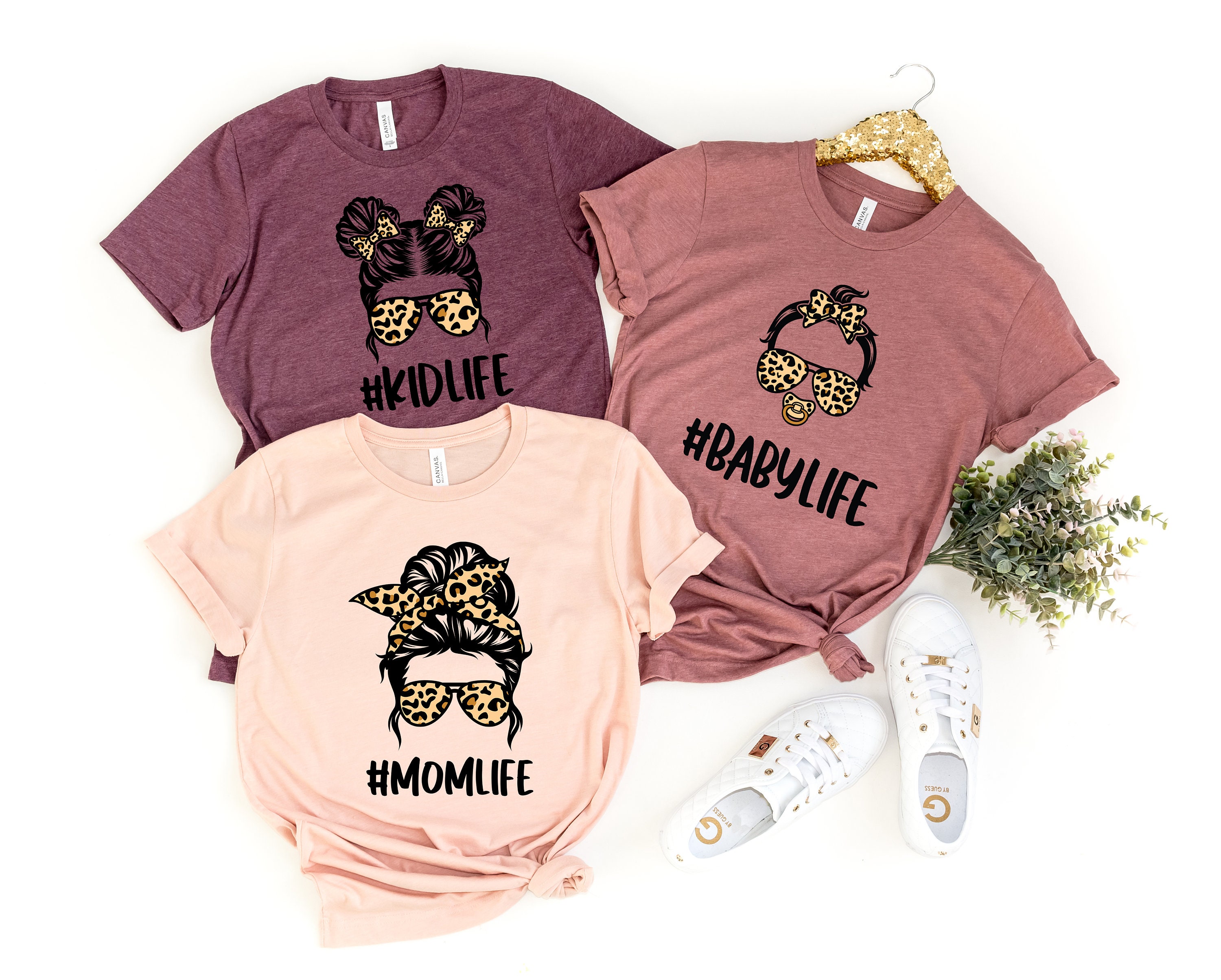 mom life shirt family matching cheetah shirt for mom kid and baby cute matching family outfits bsbee scaled