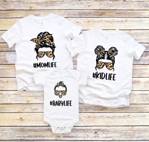mom life shirt family matching cheetah shirt for mom kid and baby cute matching family outfits uzc8f scaled