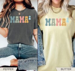 mom life shirt mama of 2 t shirt for second baby announcement funny mom shirt trendy mothers day gift 1p910