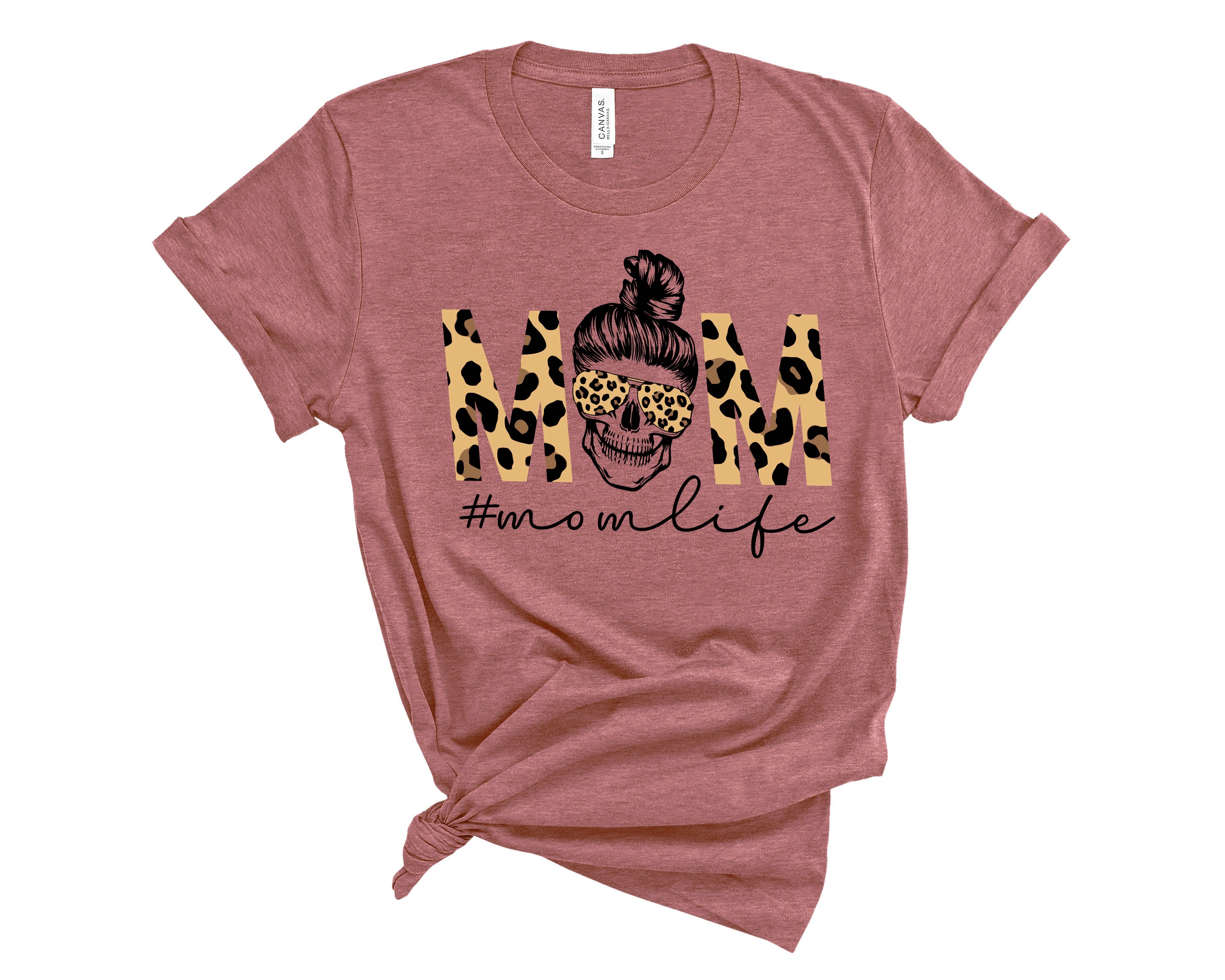 mom life skull t shirt with messy bun design for moms to be perfect for mothers day gifts and everyday wear dowkx scaled