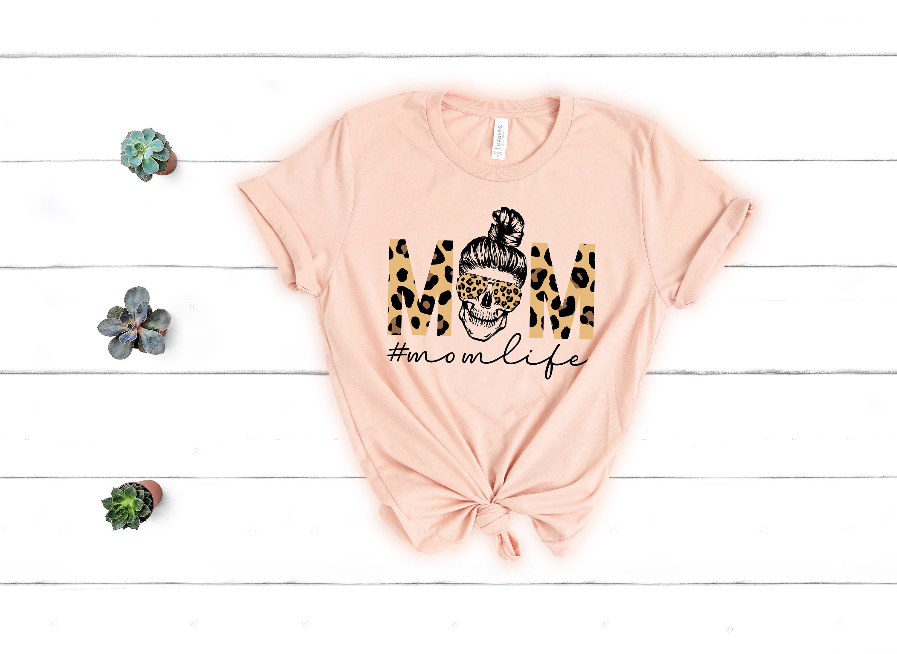 mom life skull t shirt with messy bun design for moms to be perfect for mothers day gifts and everyday wear yxk1n scaled