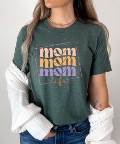 mom life t shirt best mom ever shirt cute mama tee mothers day gift funny mom shirt for mom to be and wife l50p6