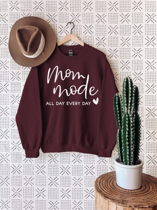 mom mode all day sweatshirt for mothers day cute mom life sweater best mom ever shirt unique gift for mama hq9kj scaled