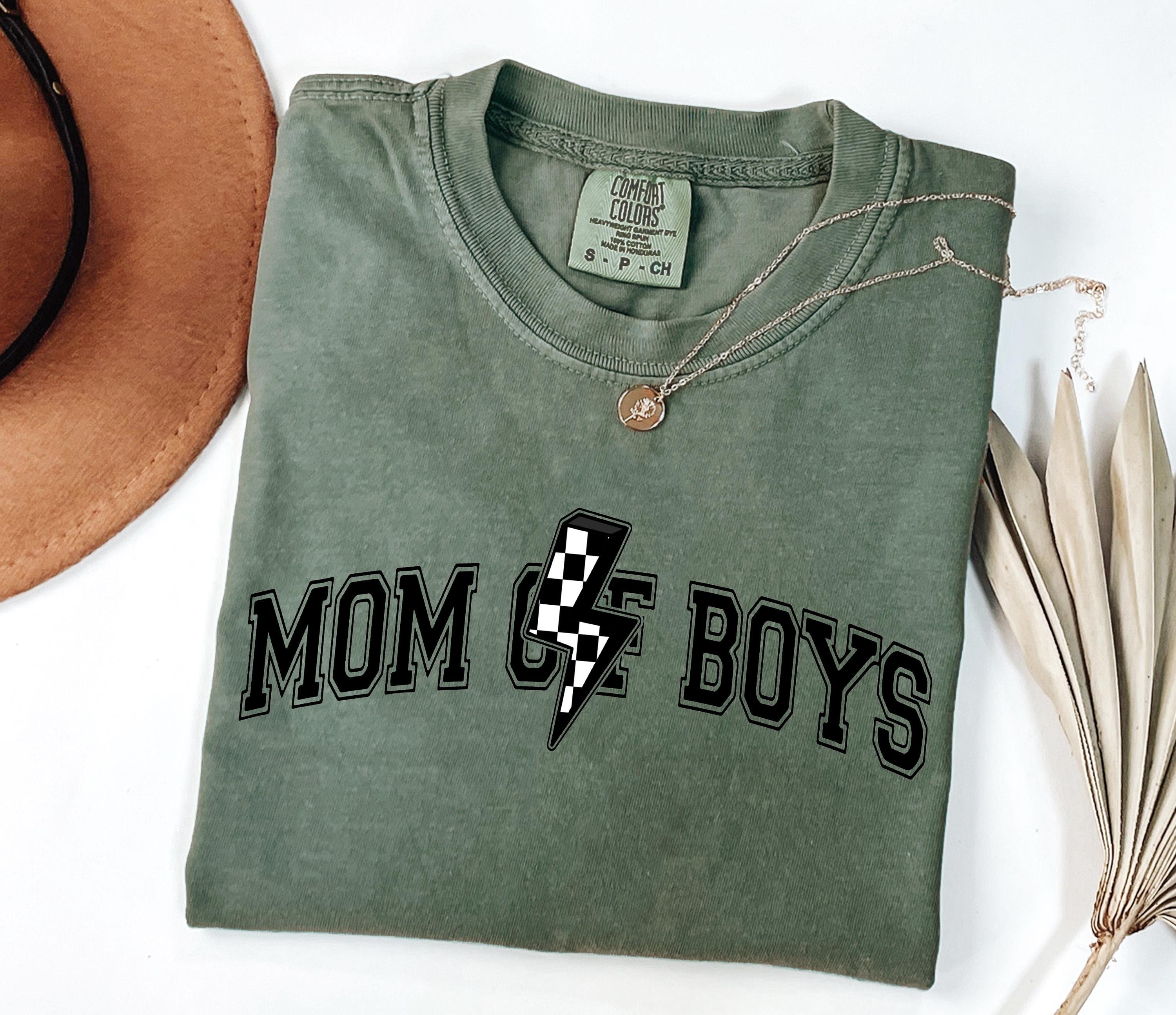 mom of boys shirt cute mom life tee checkered mama shirt new mom gift baby boy shower shirt for moms to be 3xtuy scaled